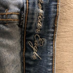 American Eagle Distressed Denim Capris Size 12